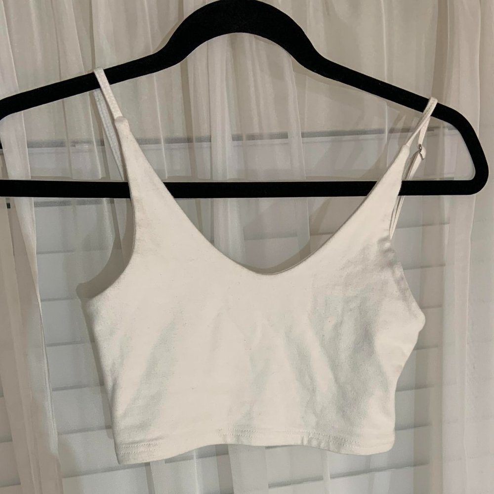 John Galt - Brandy Melville, cropped white tank top
